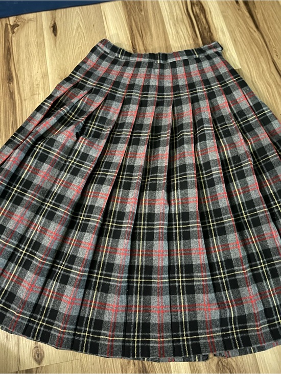 Pendleton Dresses & Skirts - Vtg. Pendleton Women Pleated Maxi Skirt Size 12 Tartan Plaid Wool USA Preppy